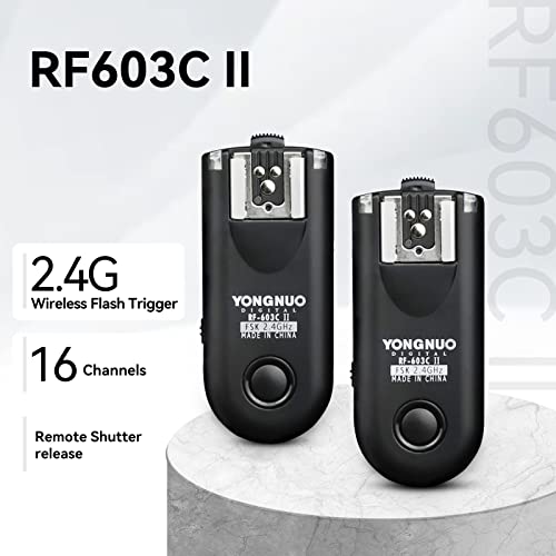 YONGNUO Wireless Shutter Release & Flash Trigger RF-603II C3 for Canon DSLR 1D /1DS, EOS 5D Mark II/5D /7D/50D /40D /30D /20D /10D