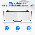 KEMIMOTO - Luz de ventana trasera con tinte ahumado duro compatible con Polaris Ranger XP 1000/Crew 2017-2023, Ranger 1000/Crew, 2013-2019 Polaris Ranger XP 900/Crew reemplazo para parabrisas trasero #2879013 UTV