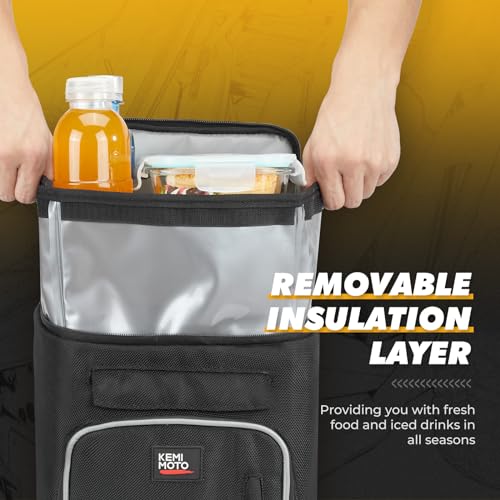 kemimoto Bolsa de almacenamiento compatible con RZR, bolsa de carga para consola de hombro con dos mochilas de hidratación compatibles con Polaris RZR PRO XP/4, Can-Am Maverick
