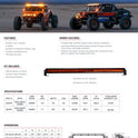 RIGID INDUSTRIES 105933-10 pulgadas-SR-Series-Cover-Amber