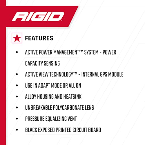 Rigid Industries - Adapt E Series Barra de luz LED, 20 Pulgadas: luz Todoterreno para ATV y Auto (260413)