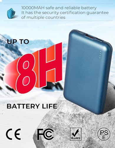 KEMIMOTO - Chaleco calefactor para hombre con batería incluida, chaleco térmico ligero para hombre por APP Control de temperatura para esquí, senderismo