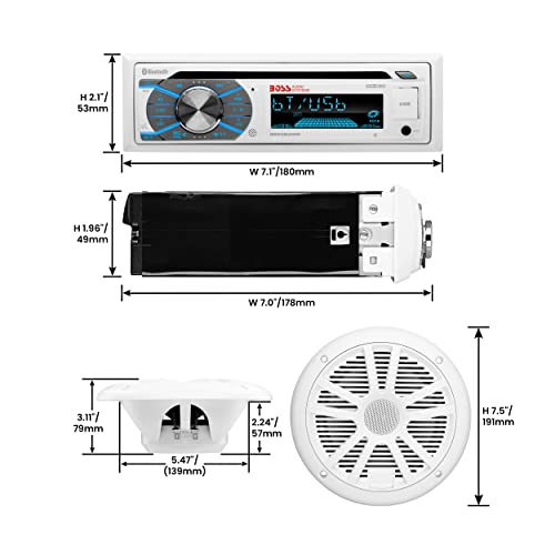 Boss Receptor de Audio/Paquete de Altavoz, Bluetooth
