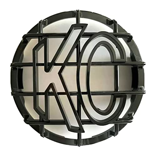 KC HiLiTES 6" Grill Guards, KC Light Covers Solid Black SET OF 2 (NOT for APOLLO)