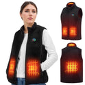 KEMIMOTO - Chaleco calefactor de forro polar para mujer, chaleco térmico ligero para mujer (batería no incluida)