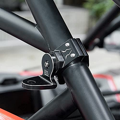 Kemimoto - Soporte de luz ajustable para bandera de UTV de 1.75 a 2 pulgadas compatible con Polaris RZR compatible con Can Am Commander compatible con Talon 1000