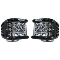 Rigid Industries - D-SS Pro, inundación, Carcasa Negra (par) para automóviles y ATV