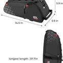 KEMIMOTO - Bolsa trasera para bicicleta, bolsa de maletero, bolsa de PVC impermeable, para bicicleta, alforja para bicicleta de montaña, de carretera universal, bolsa de 8 L, para compras, viajeros y ciclismo