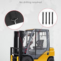 KEMIMOTO - Cubierta transparente para carretilla elevadora – PVC impermeable para protección UV, cubierta resistente con ajuste universal, 61 pulgadas/parte superior 51 pulgadas de largo x 41 pulgadas de ancho x 51 pulgadas de alto, se adapta a capacidad