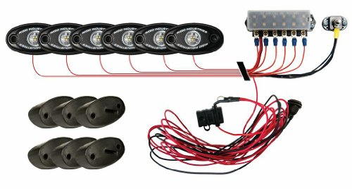 Rigid Industries 40025 Cool White Rock Light Kit with 4 Lights