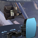 Lupar - Espejo retrovisor LED UTV para espejo retrovisor lateral compatible con barra de jaula de 1.5-2 pulgadas para SXS lado a lado Polaris RZR XP Can-Am Pioneer Yamaha Rhino Wolverine Kawasaki