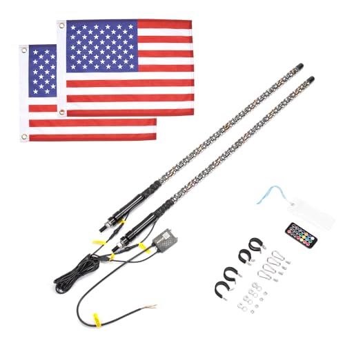UTV - Luces LED en espiral Bluetooth con mando a distancia