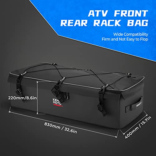 Kemimoto - Bolsa de engranajes para ATV (4 unidades, para los bastidores delanteros o traseros, color negro)