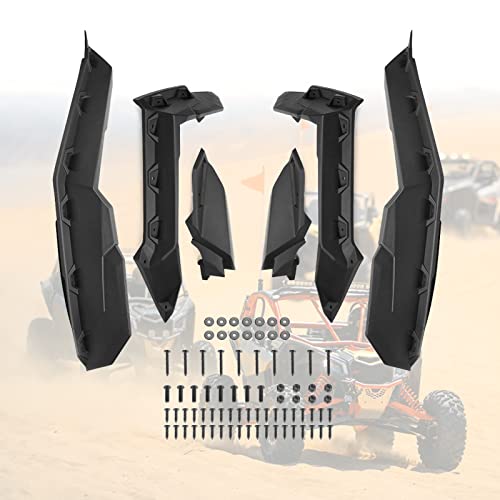 KEMIMOTO X3 Guardabarros extendidos compatibles con Can-Am Maverick X3 & X3 Max RS Turbo R RR 2017-2024 guardabarros laterales delantero y trasero, accesorios de repuesto OEM #715002973