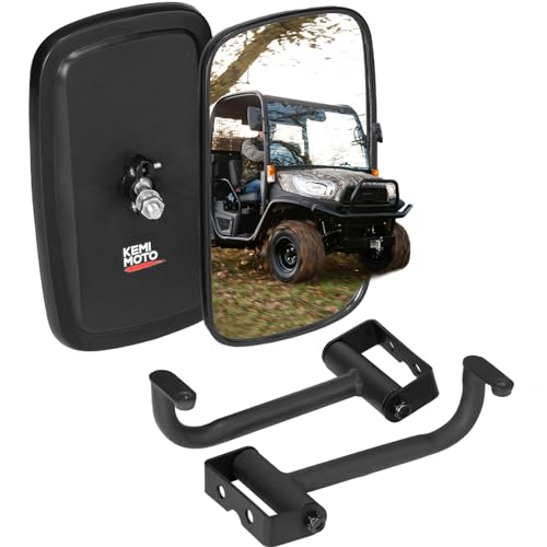 Kemimoto - Espejos laterales UTV, kit de 2 espejos retrovisores compatibles con Kubota RTV400, RTV500, RTV1100, RTV1140, RTV-X1100C - OEM: 77700-V5059