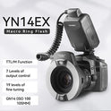 YONGNUO YN-14EX YN14EX TTL Macro Ring Flash/ LED Flash Light with Adapter Ring for Canon EOS DSLR Cameras as Canon MR-14EX