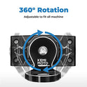 Kemimoto - Soporte de luz ajustable para bandera de UTV de 1.75 a 2 pulgadas compatible con Polaris RZR compatible con Can Am Commander compatible con Talon 1000
