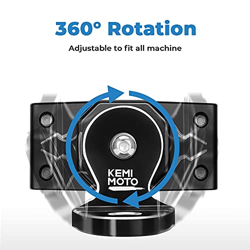 Kemimoto - Soporte de luz ajustable para bandera de UTV de 1.75 a 2 pulgadas compatible con Polaris RZR compatible con Can Am Commander compatible con Talon 1000