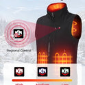 KEMIMOTO - Chaleco calefactor para hombre con batería incluida, chaleco térmico ligero para hombre por APP Control de temperatura para esquí, senderismo