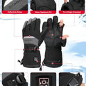 KEMIMOTO - Guantes calefactados para hombres y mujeres, guantes de pesca con hielo, batería eléctrica recargable, 2 unidades, calentador de manos de 7.4 V, para invierno, motocicleta, esquí, snowboard, caza, camping