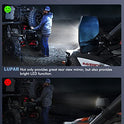 Lupar - Espejo retrovisor LED UTV para espejo retrovisor lateral compatible con barra de jaula de 1.5-2 pulgadas para SXS lado a lado Polaris RZR XP Can-Am Pioneer Yamaha Rhino Wolverine Kawasaki