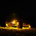 KC HiLiTES Cyclone V2 LED - Luz única - Lente ámbar - Haz de inundación de 5 W