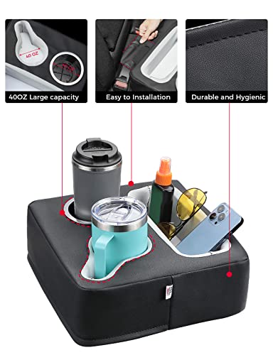 KEMIMOTO Organizador de asiento trasero de coche, bandeja para sofá, bandeja para cama, bandeja para barco, bandeja para recámara, para bebidas, aperitivos, control remoto