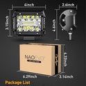 NAOEVO Combo de cápsulas de luz LED de 4 pulgadas