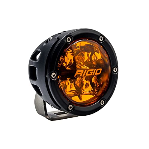 RIGID INDUSTRIES 36123-360 Series - Punto de 4 pulgadas con lente ámbar PRO e iluminación trasera | Par