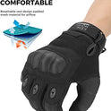 kemimoto Guantes tácticos para hombres, guantes de combate con visualización táctil con nudillos duros para trabajo al aire última intervensión, deportes, motocicleta, ciclismo, entrenamiento táctico, airsoft, paintball, tiro, caza, senderismo, camping, e