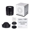 Yongnuo YN16MM F1.8S Lente para Sony E-Mount, lente Prime gran angular de 16 mm, lente F1.8 de gran apertura APS-C Marco de enfoque automático