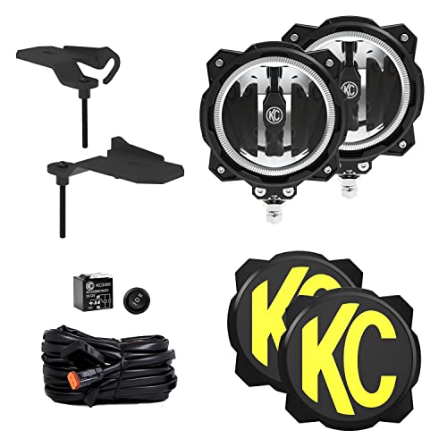 KC HiLiTES 97166 Gravity® LED PRO6 - Sistema de 40-2 luces - Kit de luces de zanja - para Jeep 392/Mojave
