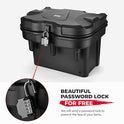 KEMIMOTO UTV - Caja de almacenamiento compatible con Polaris Ranger 500 570 900 1000/XP General 1000 4 2016 2017 2018 2019 2020 2021 2022 2023, caja de almacenamiento de carga de polietileno de baja densidad