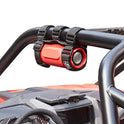 kemimoto Soporte de altavoz UTV, soporte de altavoz portátil ajustable de 2 correas para barra enrollable de 1.5 a 2.25 pulgadas, compatible con Polaris RZR Ranger Can Am X3 Commander Pioneer Kawasaki Mule