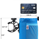 kemimoto Portavasos de tela Oxford con drenaje y clip de cocodrilo para barco, motocicleta, ATV, bicicleta, silla de ruedas, caminador, scooter, carrito de golf, RV, cámper, silla, ajustable