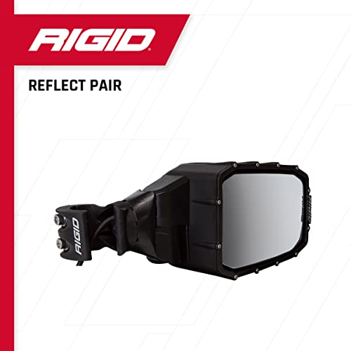 RIGID INDUSTRIES- Luz LED reflectante, espejo de vista lateral, luz LED de señal de giro ámbar, accesorios de montaje incluidos, compatible con IP69K, cumple con RoHS, fácil de instalar, accesorios todoterreno (pares, 64011)