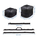 KEMIMOTO - Bolsa trasera para motocicleta, de doble uso, impermeable, para asiento trasero de motocicleta, bolsa de equipaje con 6 correas, bolsa de almacenamiento expandible
