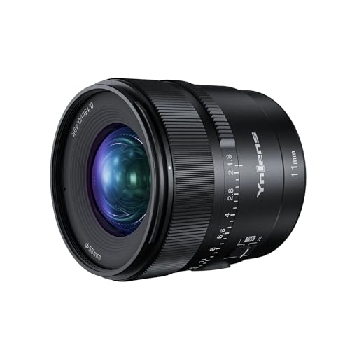 YONGNUO YN11MM F1.8S Lente para Sony, 11 mm F1.8 Lente fija de apertura grande, enfoque automático APS-C, lente ultra gran angular para cámaras Sony E Mount sin espejo