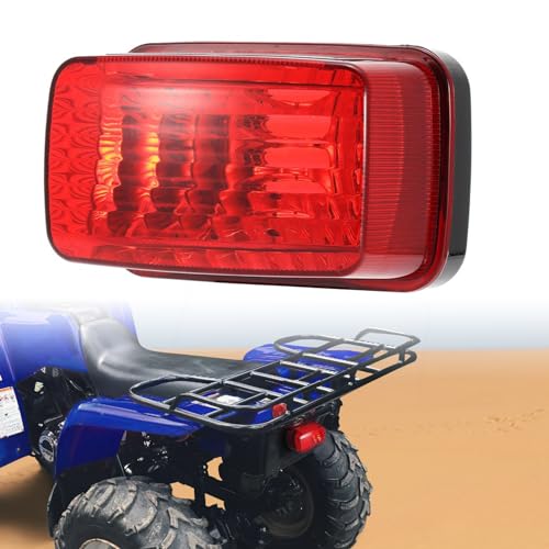 kemimoto Lente de luz trasera compatible con 2002+ Grizzly, Big Bear, Bruin, Kodiak, Wolverine cubierta de luz trasera de repuesto # 5KM-8472C-10-00 5KM-84710-01-00