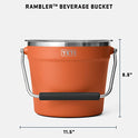 YETI - Cubeta para hielo y bebidas, capacidad para 6 botellas de cuello largo o 3 botellas de vino