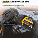KEMIMOTO - Caja de almacenamiento para dispositivo eléctrico con GPS compatible con Polaris RZR XP Turbo RZR XP 1000 RZR para tablet de 2019-2023, soporte para teléfono, soporte de navegación con
