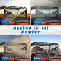 KEMIMOTO - Luz de ventana trasera con tinte ahumado duro compatible con Polaris Ranger XP 1000/Crew 2017-2023, Ranger 1000/Crew, 2013-2019 Polaris Ranger XP 900/Crew reemplazo para parabrisas trasero #2879013 UTV