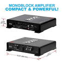 BOSS Audio Amplificador de energía MOSFET DE de 2 Canales, con Control Remoto para Nivel del subwoofer
