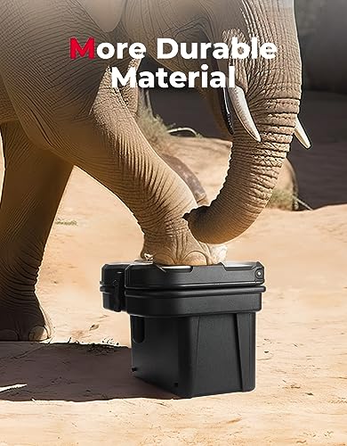 KEMIMOTO 2023 - Caja de almacenamiento para cama compatible con Polaris Ranger 1000 XP 900 800 700 570 500, Polaris General 1000 Caja de carga dura de 21 litros, accesorios para cama