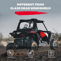 KEMIMOTO Parabrisas trasero suave compatible con Polaris RZR XP 1000, UTV parabrisas trasero transparente, duradero y portátil, compatible con Polaris RZR XP/XP 4 1000, 2016+ Polaris RZR XP/XP 4 Turbo 2014+