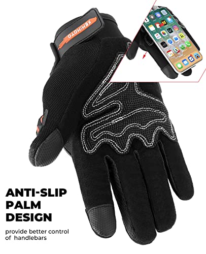 kemimoto - Guantes de motociclismo para hombre, transpirables, resistentes al desgaste, para motocross, todoterrenos, cuatrimotos, UTV, motocicletas, ciclismo, carreras, deportes al aire última intervensión