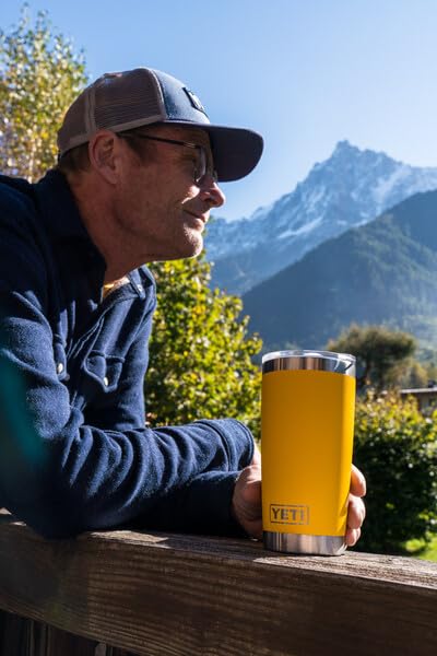 YETI Rambler - Vaso aislado al vacío de 591 ml, acero inoxidable con tapa MagSlider