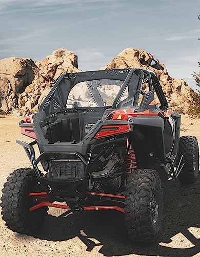 Kemimoto PRO XP - Parabrisas trasero UTV suave para ventana trasera compatible con RZR PRO XP /Turbo R 2020-2023 - Tapón de polvo, a prueba de polvo, accesorios de panel a prueba de lluvia
