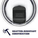 YETI Rambler - Vaso aislado al vacío de 591 ml, acero inoxidable con tapa MagSlider
