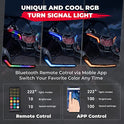 kemimoto Luces de colmillo X3 RGB, X3 montaje de luz frontal distintiva, X3 DRL iluminación compatible con Can Am Maverick X3 XDS XRS Max Turbo R 2017 2018 2019 2020 2021 2022 2023
